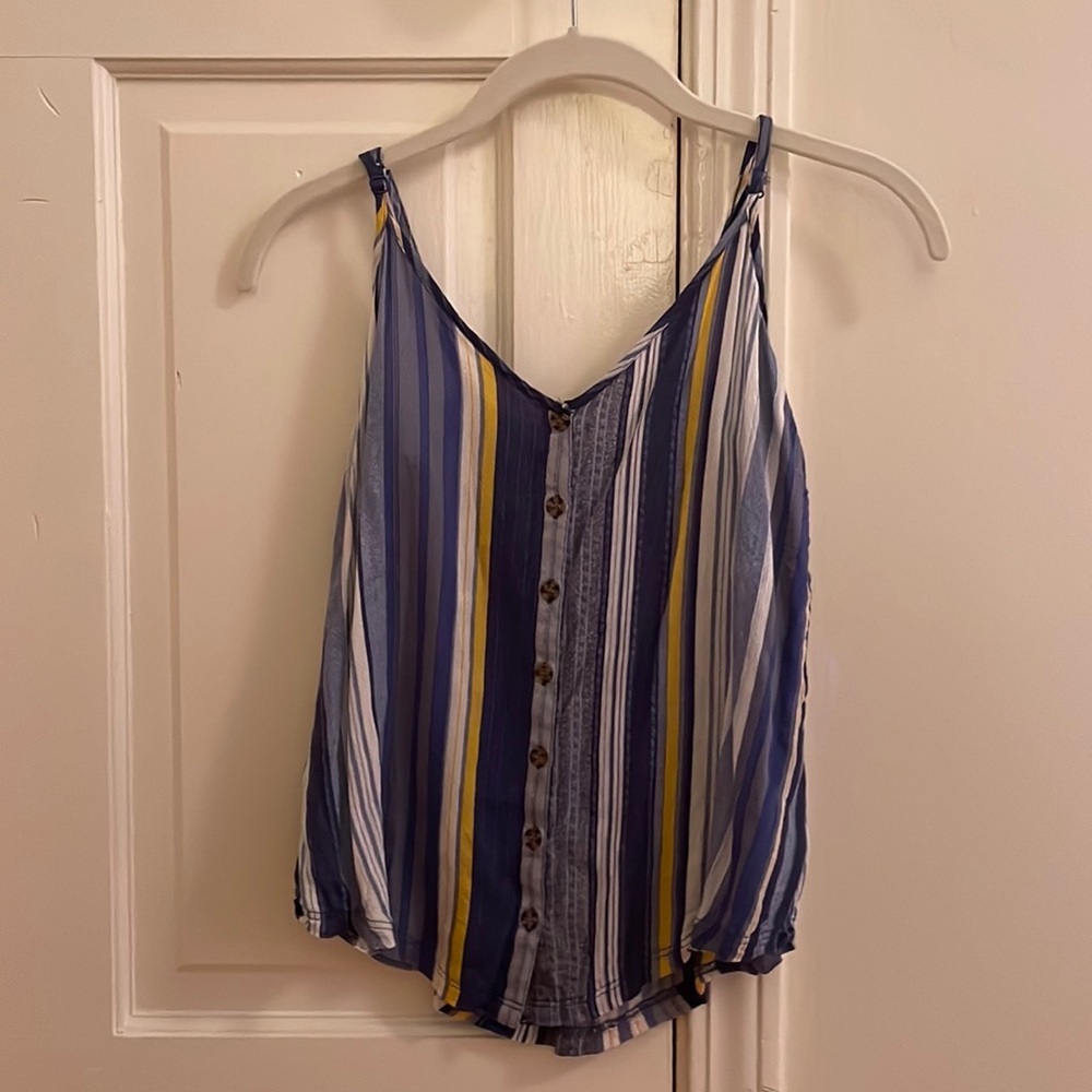 P.J. Salvage Striped Tank Button